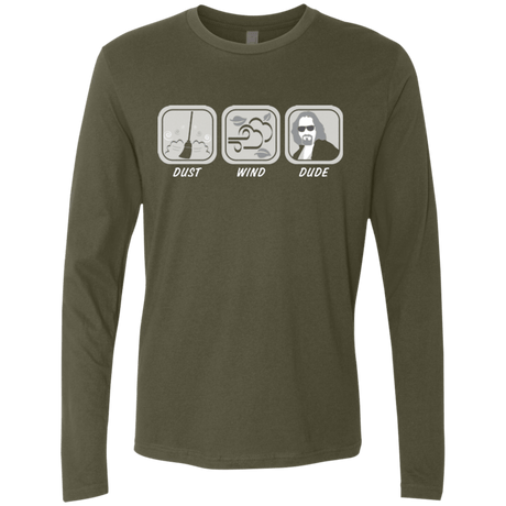 T-Shirts Military Green / Small Dust Wind Dude Men's Premium Long Sleeve