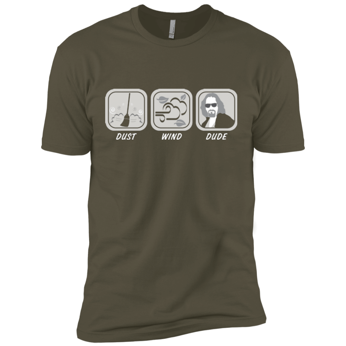 T-Shirts Military Green / X-Small Dust Wind Dude Men's Premium T-Shirt