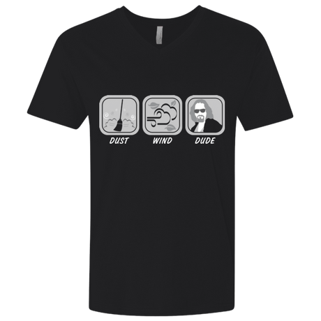 T-Shirts Black / X-Small Dust Wind Dude Men's Premium V-Neck