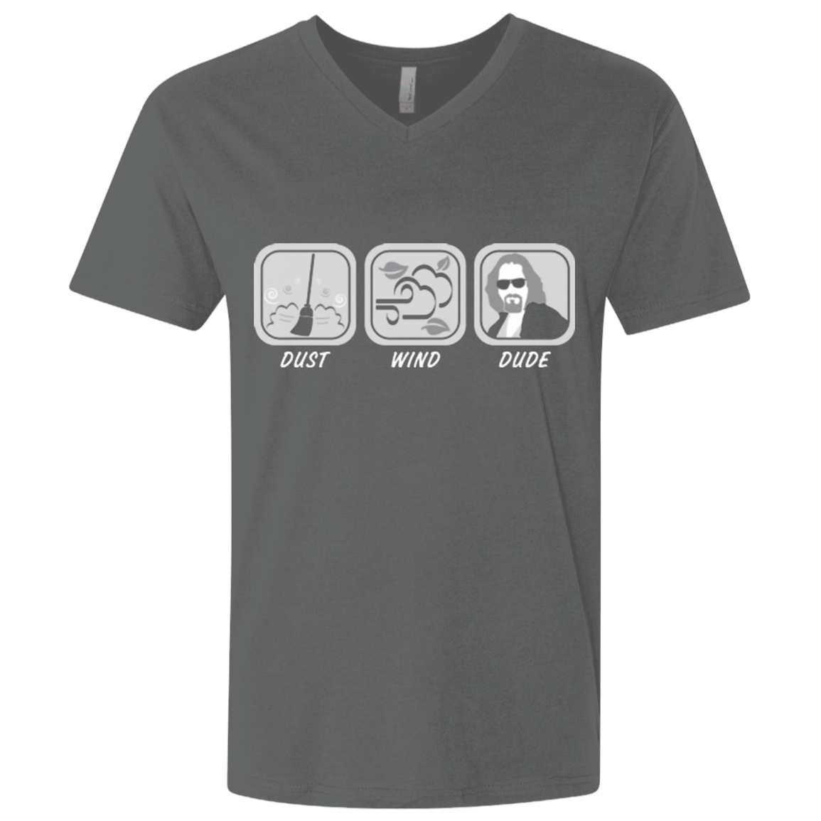 T-Shirts Heavy Metal / X-Small Dust Wind Dude Men's Premium V-Neck