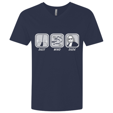 T-Shirts Midnight Navy / X-Small Dust Wind Dude Men's Premium V-Neck