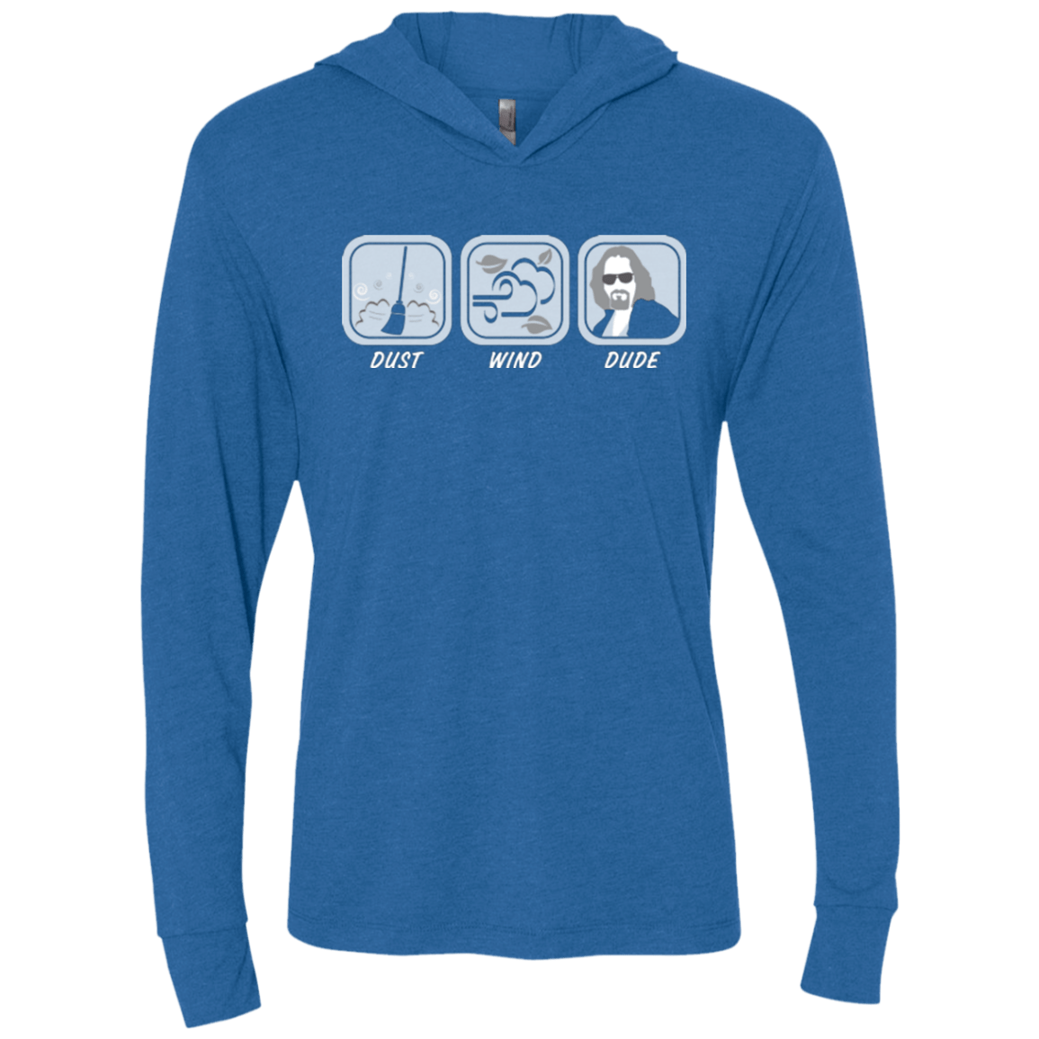 T-Shirts Vintage Royal / X-Small Dust Wind Dude Triblend Long Sleeve Hoodie Tee