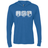 T-Shirts Vintage Royal / X-Small Dust Wind Dude Triblend Long Sleeve Hoodie Tee