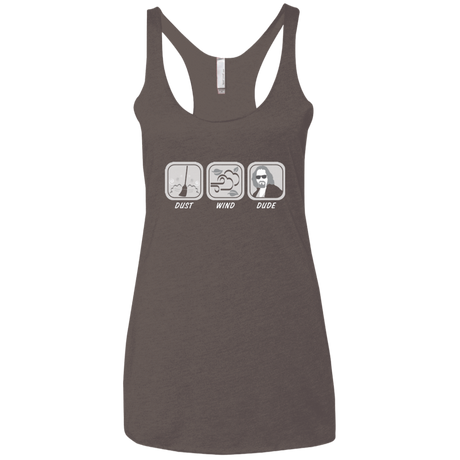 T-Shirts Macchiato / X-Small Dust Wind Dude Women's Triblend Racerback Tank
