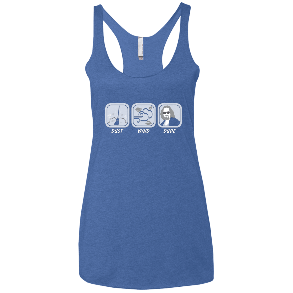 T-Shirts Vintage Royal / X-Small Dust Wind Dude Women's Triblend Racerback Tank