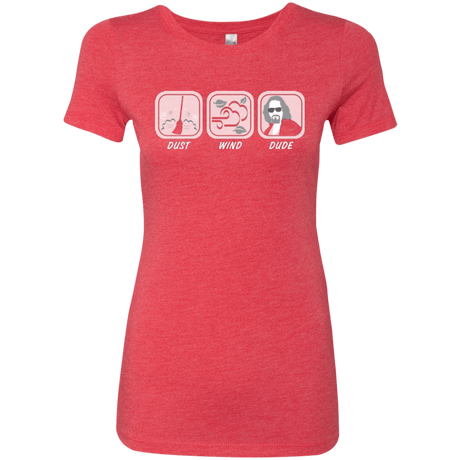 T-Shirts Vintage Red / Small Dust Wind Dude Women's Triblend T-Shirt
