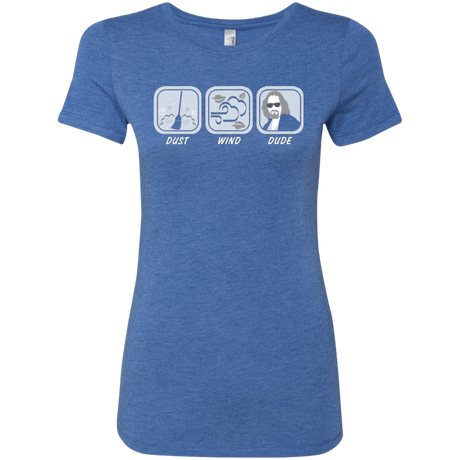 T-Shirts Vintage Royal / Small Dust Wind Dude Women's Triblend T-Shirt