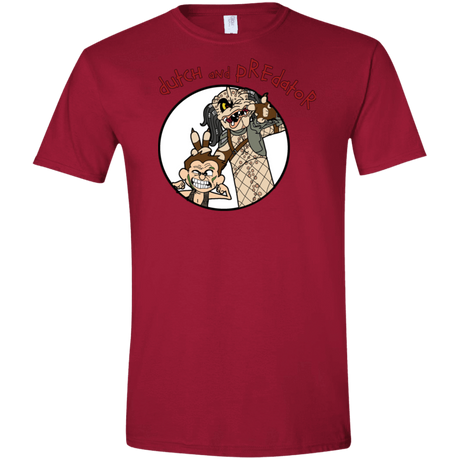 T-Shirts Cardinal Red / S Dutch and Predator Men's Semi-Fitted Softstyle
