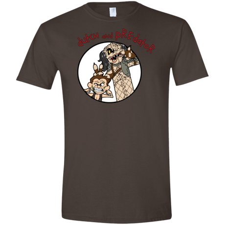 T-Shirts Dark Chocolate / S Dutch and Predator Men's Semi-Fitted Softstyle
