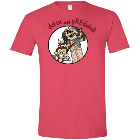 T-Shirts Heather Red / S Dutch and Predator Men's Semi-Fitted Softstyle