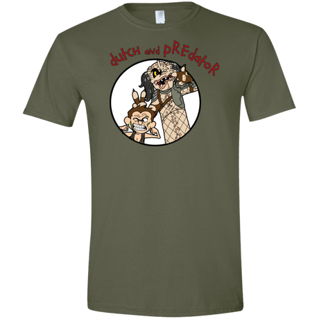 T-Shirts Military Green / S Dutch and Predator Men's Semi-Fitted Softstyle