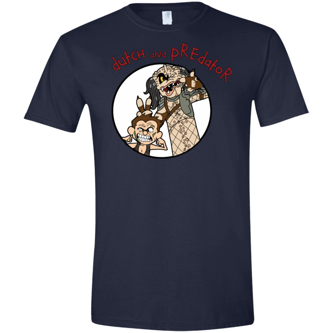 T-Shirts Navy / X-Small Dutch and Predator Men's Semi-Fitted Softstyle