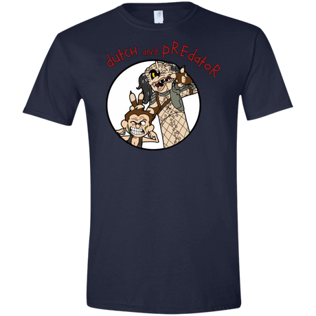 T-Shirts Navy / X-Small Dutch and Predator Men's Semi-Fitted Softstyle