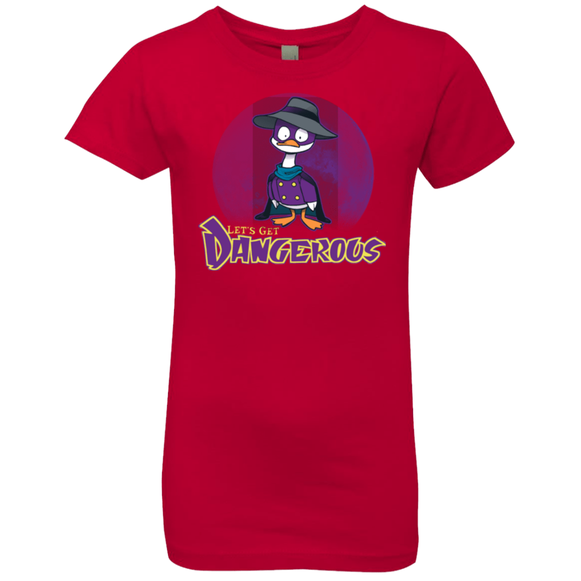 T-Shirts Red / YXS DW Duck Girls Premium T-Shirt