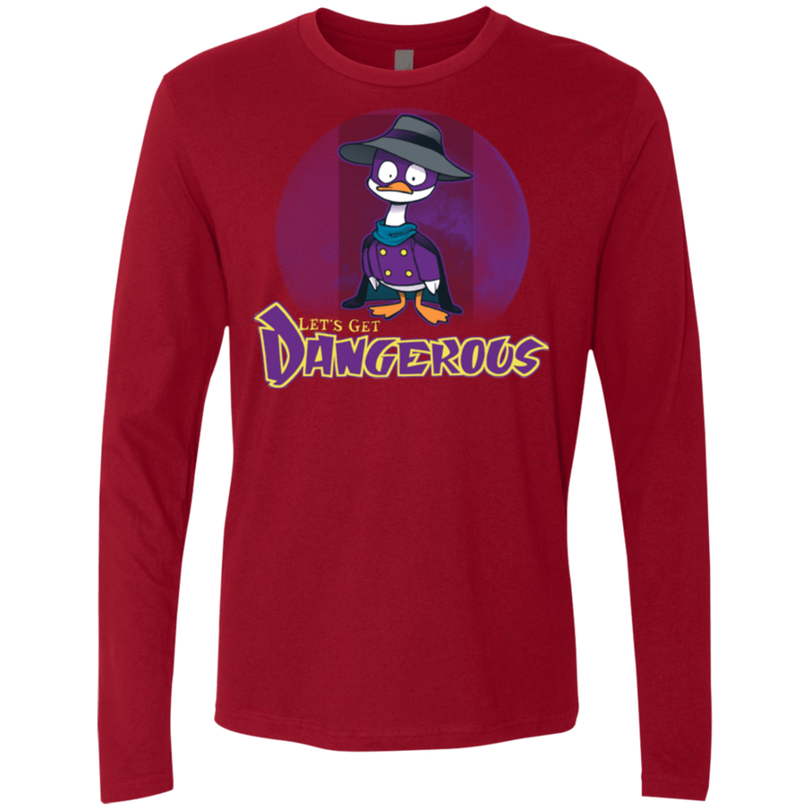 T-Shirts Cardinal / Small DW Duck Men's Premium Long Sleeve