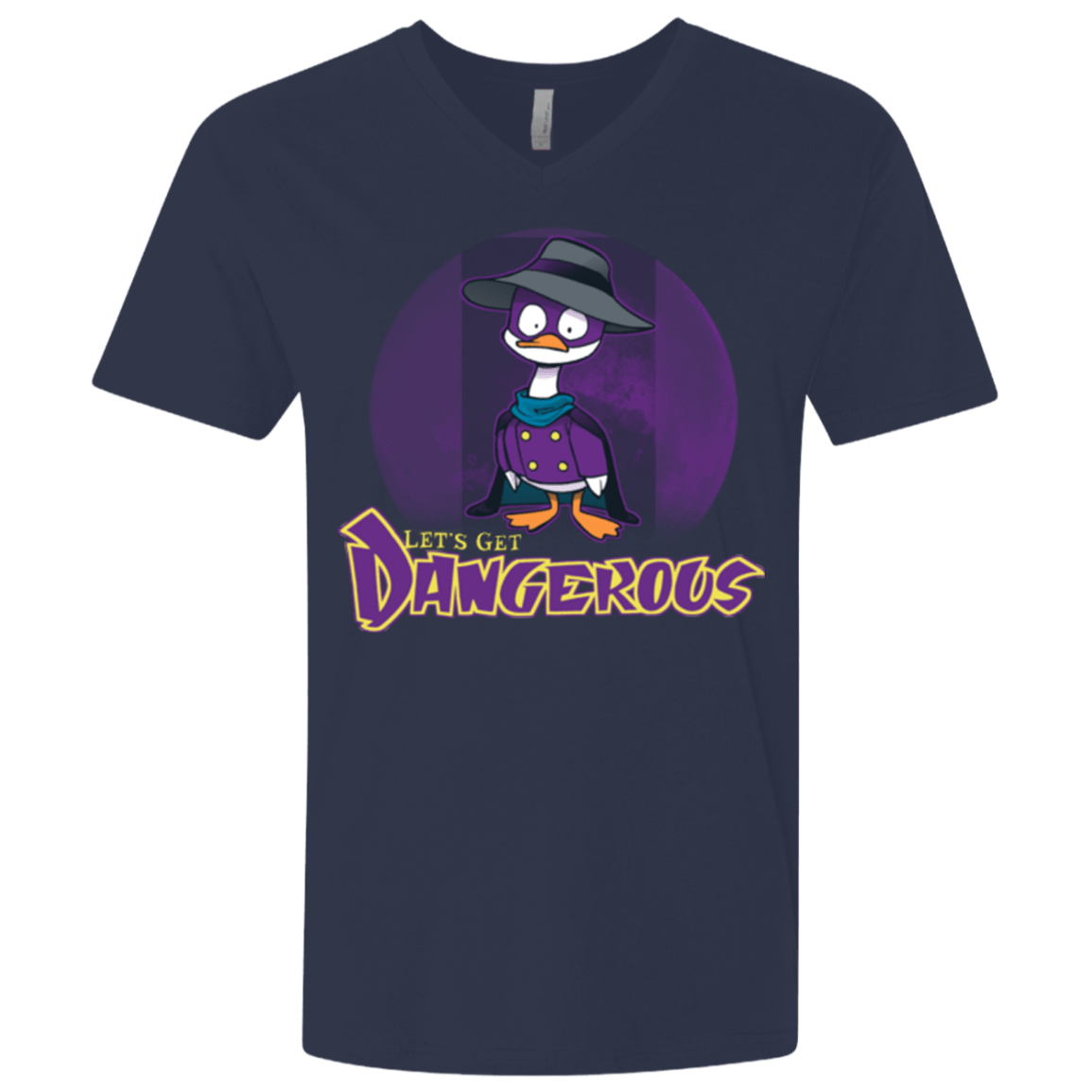 T-Shirts Midnight Navy / X-Small DW Duck Men's Premium V-Neck