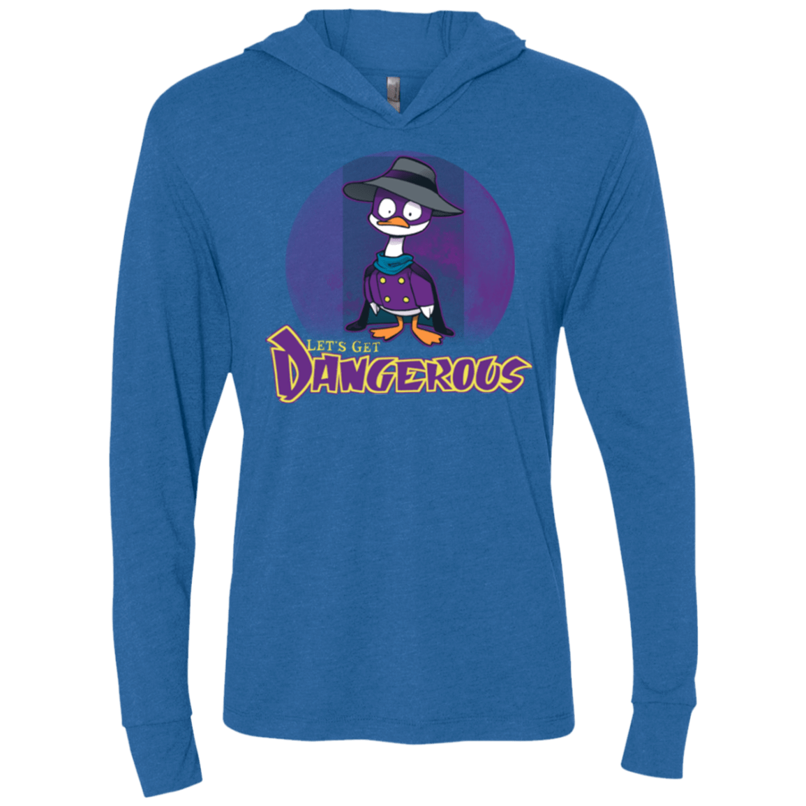 T-Shirts Vintage Royal / X-Small DW Duck Triblend Long Sleeve Hoodie Tee