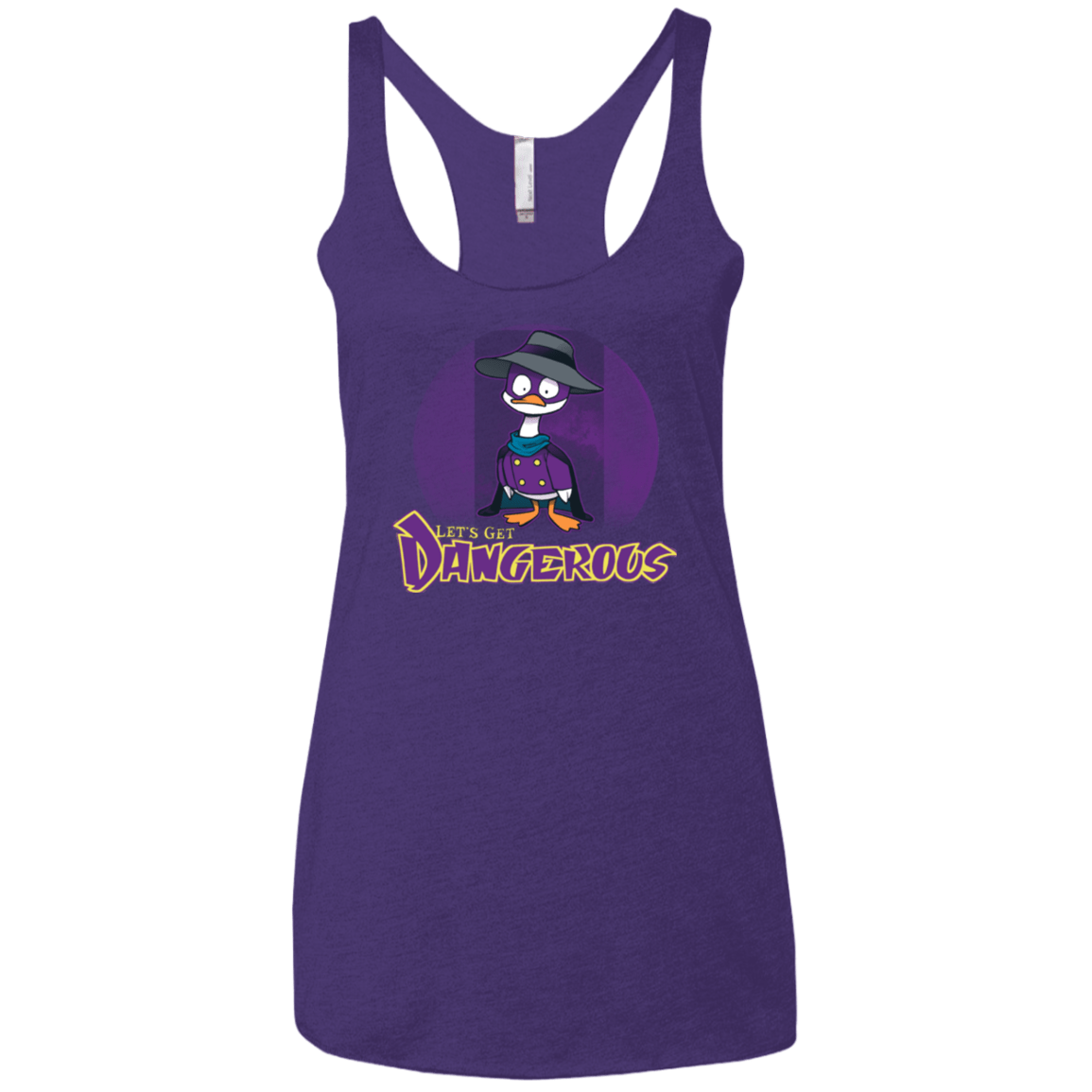 T-Shirts Purple / X-Small DW Duck Women's Triblend Racerback Tank