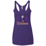 T-Shirts Purple / X-Small DW Duck Women's Triblend Racerback Tank