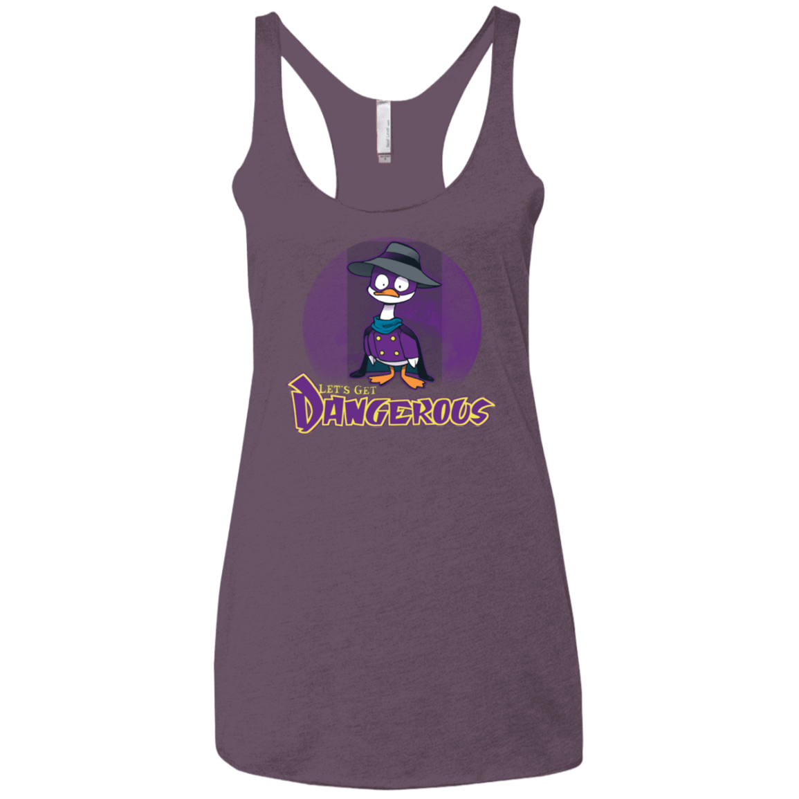 T-Shirts Vintage Purple / X-Small DW Duck Women's Triblend Racerback Tank