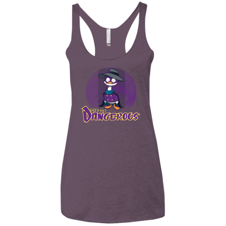 T-Shirts Vintage Purple / X-Small DW Duck Women's Triblend Racerback Tank