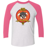 T-Shirts Heather White/Vintage Pink / X-Small Dwagonborn Men's Triblend 3/4 Sleeve