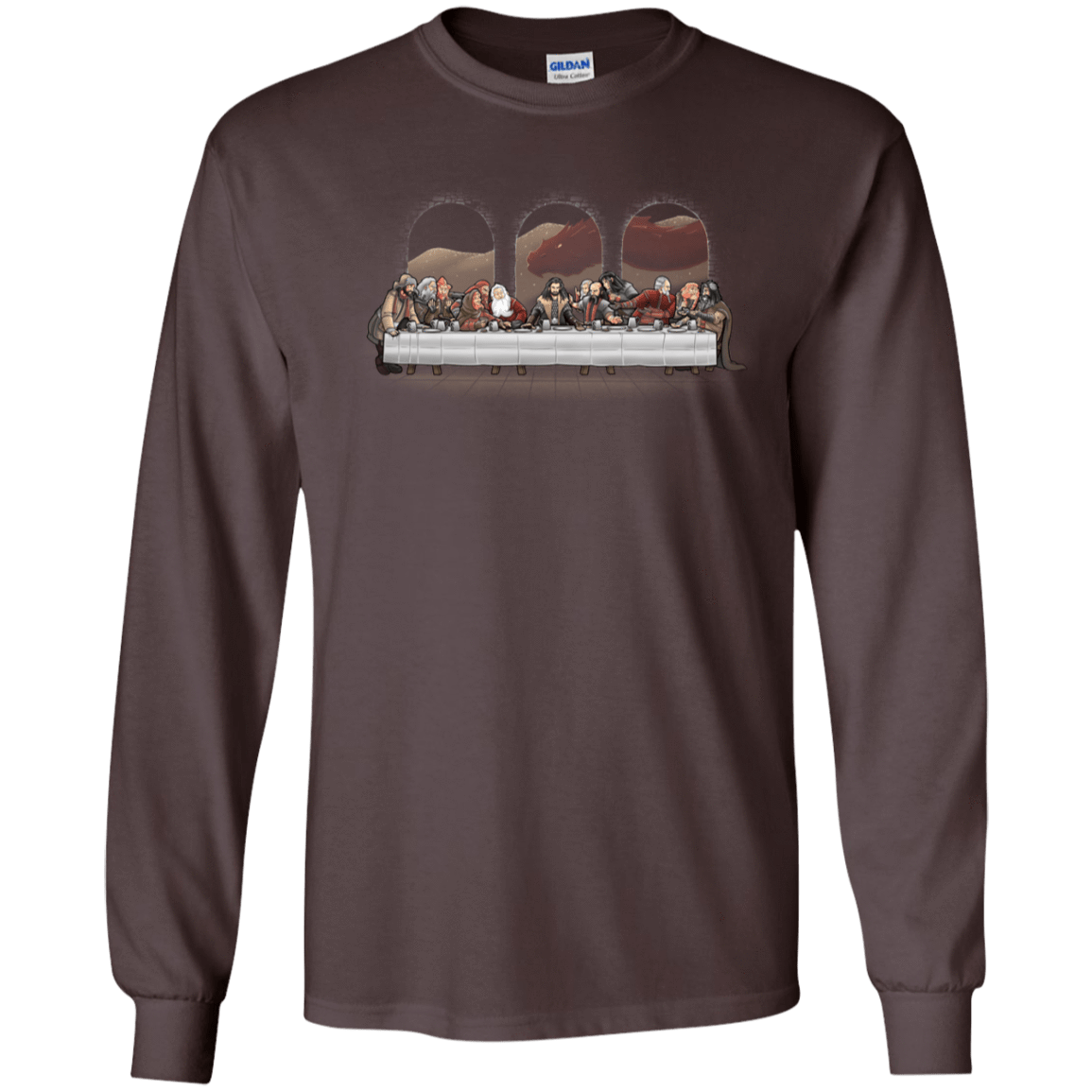 T-Shirts Dark Chocolate / S Dwarf Dinner Men's Long Sleeve T-Shirt