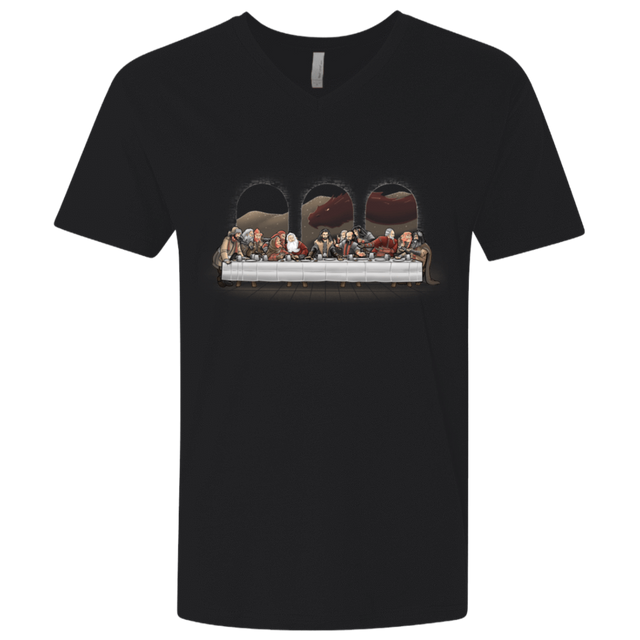 T-Shirts Black / X-Small Dwarf Dinner Men's Premium V-Neck