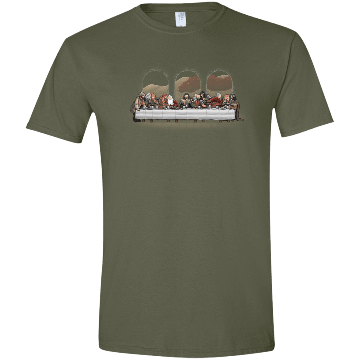 T-Shirts Military Green / S Dwarf Dinner Men's Semi-Fitted Softstyle