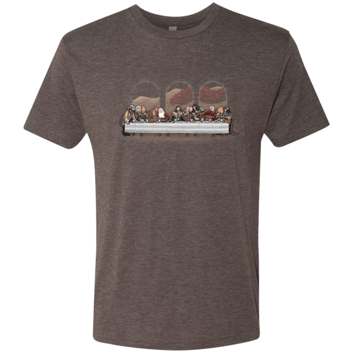 T-Shirts Macchiato / S Dwarf Dinner Men's Triblend T-Shirt