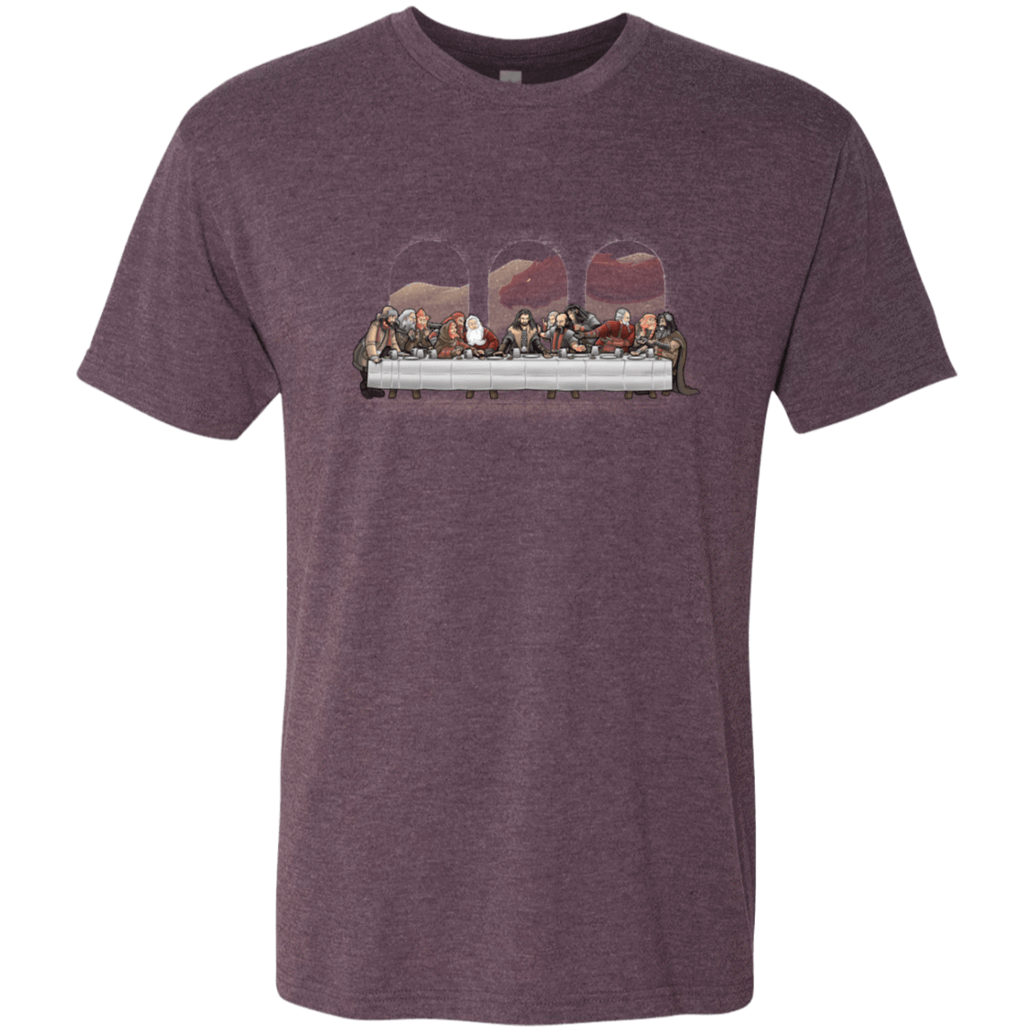 T-Shirts Vintage Purple / S Dwarf Dinner Men's Triblend T-Shirt