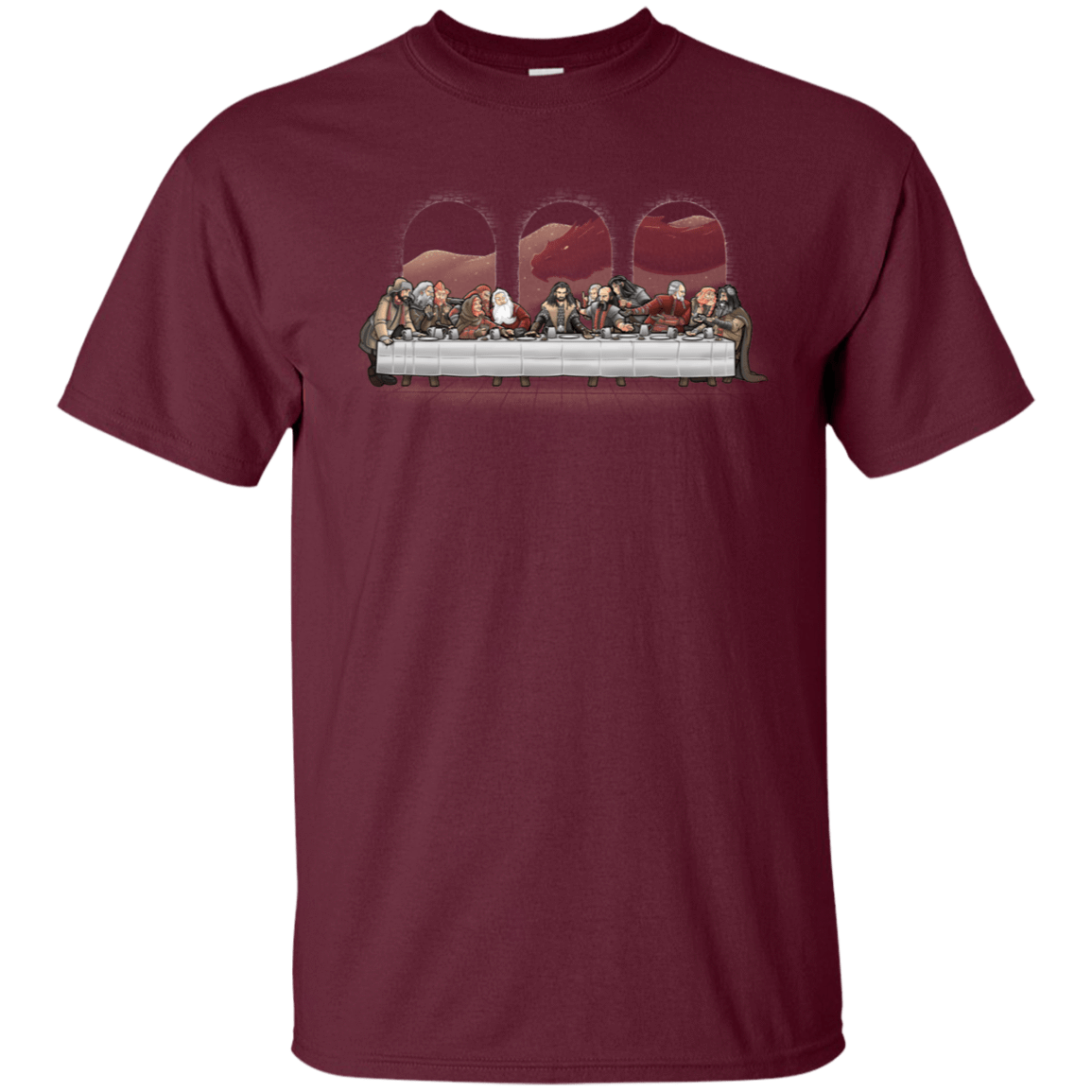 T-Shirts Maroon / S Dwarf Dinner T-Shirt