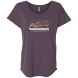 T-Shirts Vintage Purple / X-Small Dwarf Dinner Triblend Dolman Sleeve