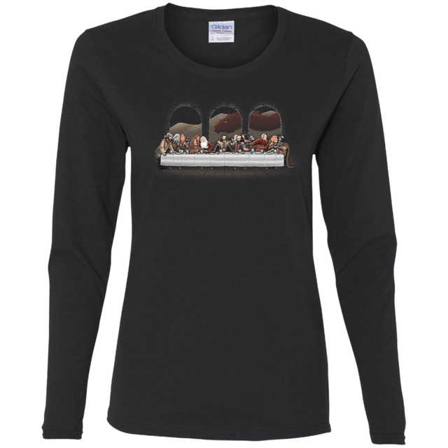 T-Shirts Black / S Dwarf Dinner Women's Long Sleeve T-Shirt