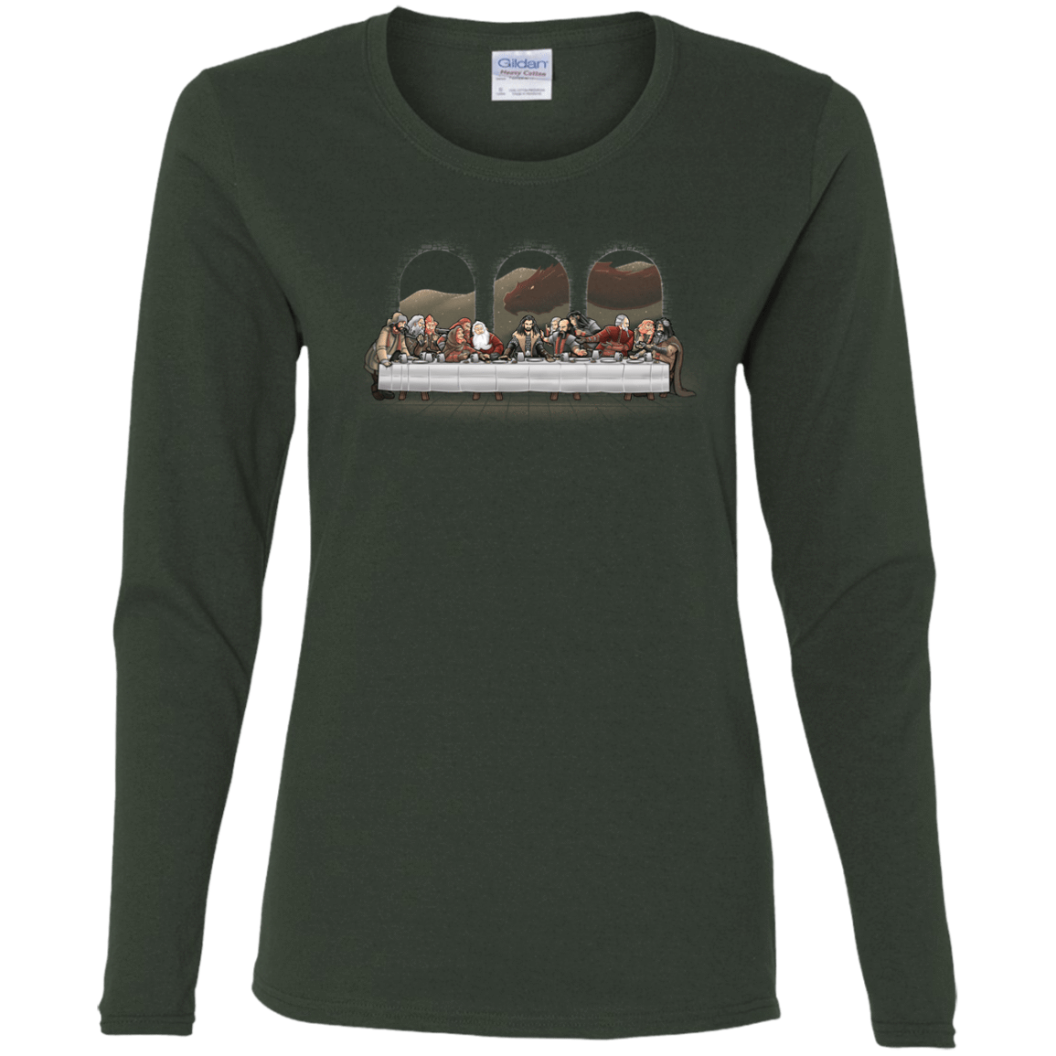 T-Shirts Forest / S Dwarf Dinner Women's Long Sleeve T-Shirt