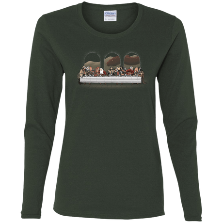 T-Shirts Forest / S Dwarf Dinner Women's Long Sleeve T-Shirt