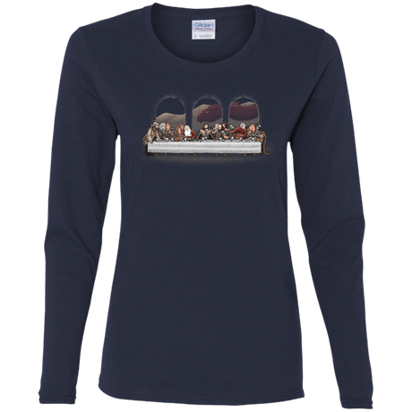 T-Shirts Navy / S Dwarf Dinner Women's Long Sleeve T-Shirt