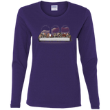 T-Shirts Purple / S Dwarf Dinner Women's Long Sleeve T-Shirt