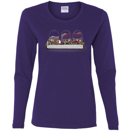 T-Shirts Purple / S Dwarf Dinner Women's Long Sleeve T-Shirt