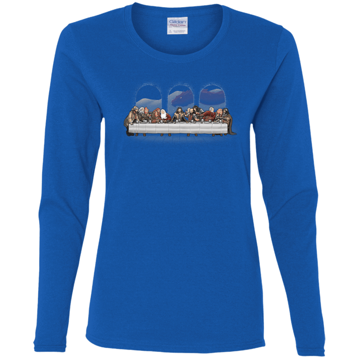 T-Shirts Royal / S Dwarf Dinner Women's Long Sleeve T-Shirt