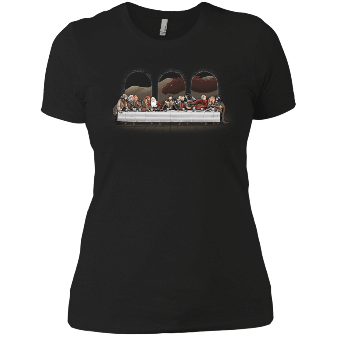T-Shirts Black / X-Small Dwarf Dinner Women's Premium T-Shirt