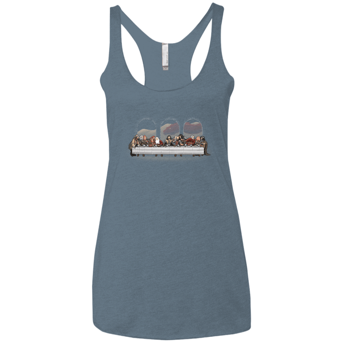 T-Shirts Indigo / X-Small Dwarf Dinner Women's Triblend Racerback Tank