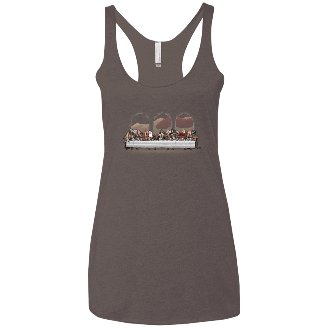 T-Shirts Macchiato / X-Small Dwarf Dinner Women's Triblend Racerback Tank