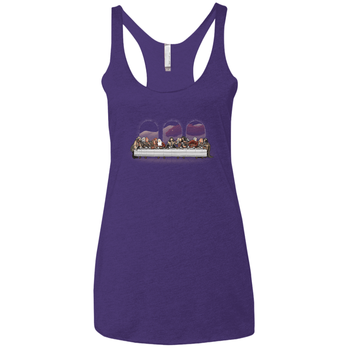 T-Shirts Purple Rush / X-Small Dwarf Dinner Women's Triblend Racerback Tank