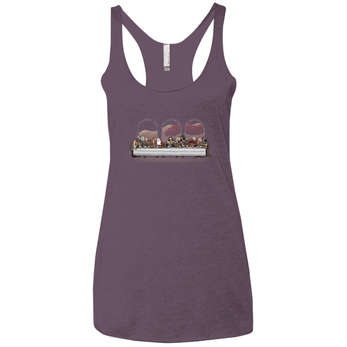 T-Shirts Vintage Purple / X-Small Dwarf Dinner Women's Triblend Racerback Tank