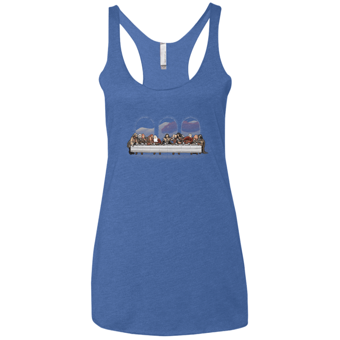 T-Shirts Vintage Royal / X-Small Dwarf Dinner Women's Triblend Racerback Tank