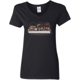 T-Shirts Black / S Dwarf Dinner Women's V-Neck T-Shirt