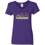 T-Shirts Purple / S Dwarf Dinner Women's V-Neck T-Shirt