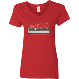 T-Shirts Red / S Dwarf Dinner Women's V-Neck T-Shirt