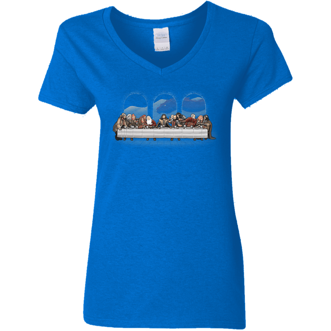 T-Shirts Royal / S Dwarf Dinner Women's V-Neck T-Shirt